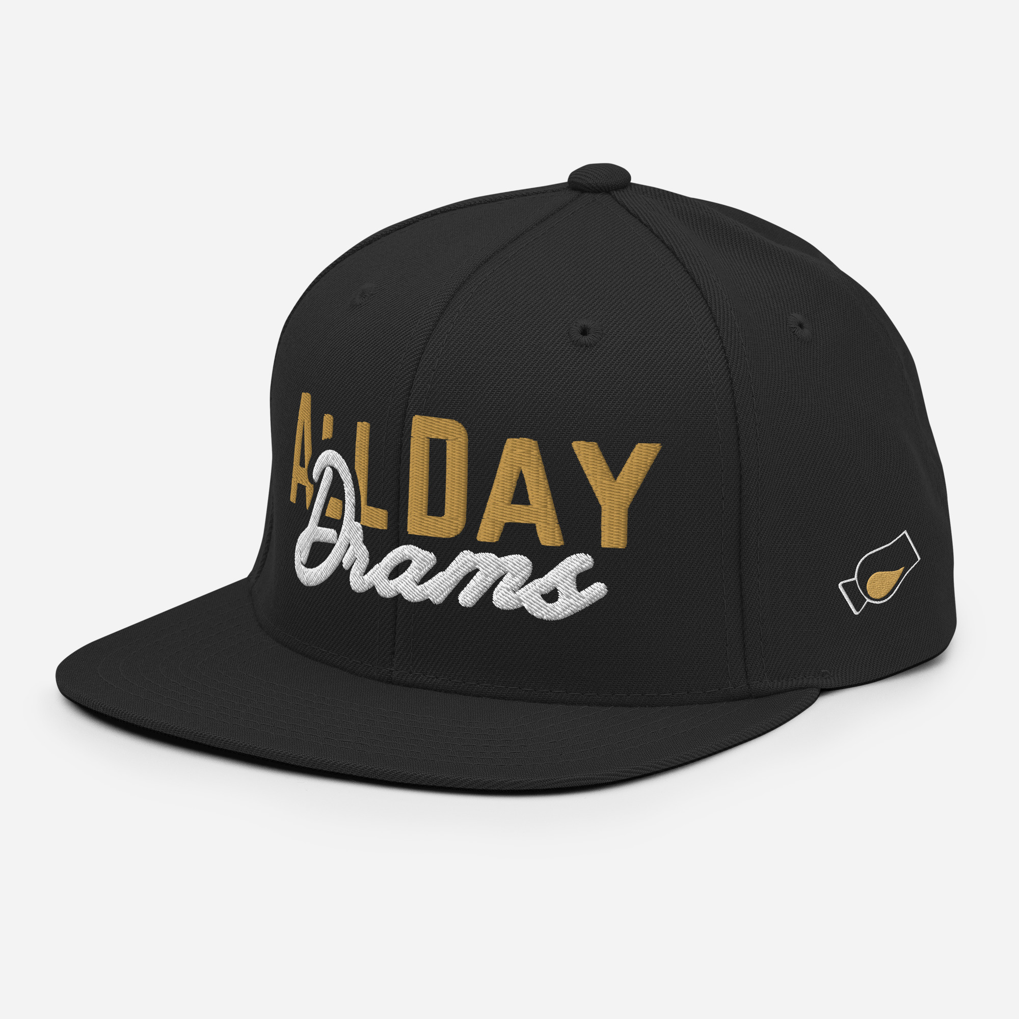 "All Day Drams" Snapback Hat | Embroidered Whisky Cap - Image 3