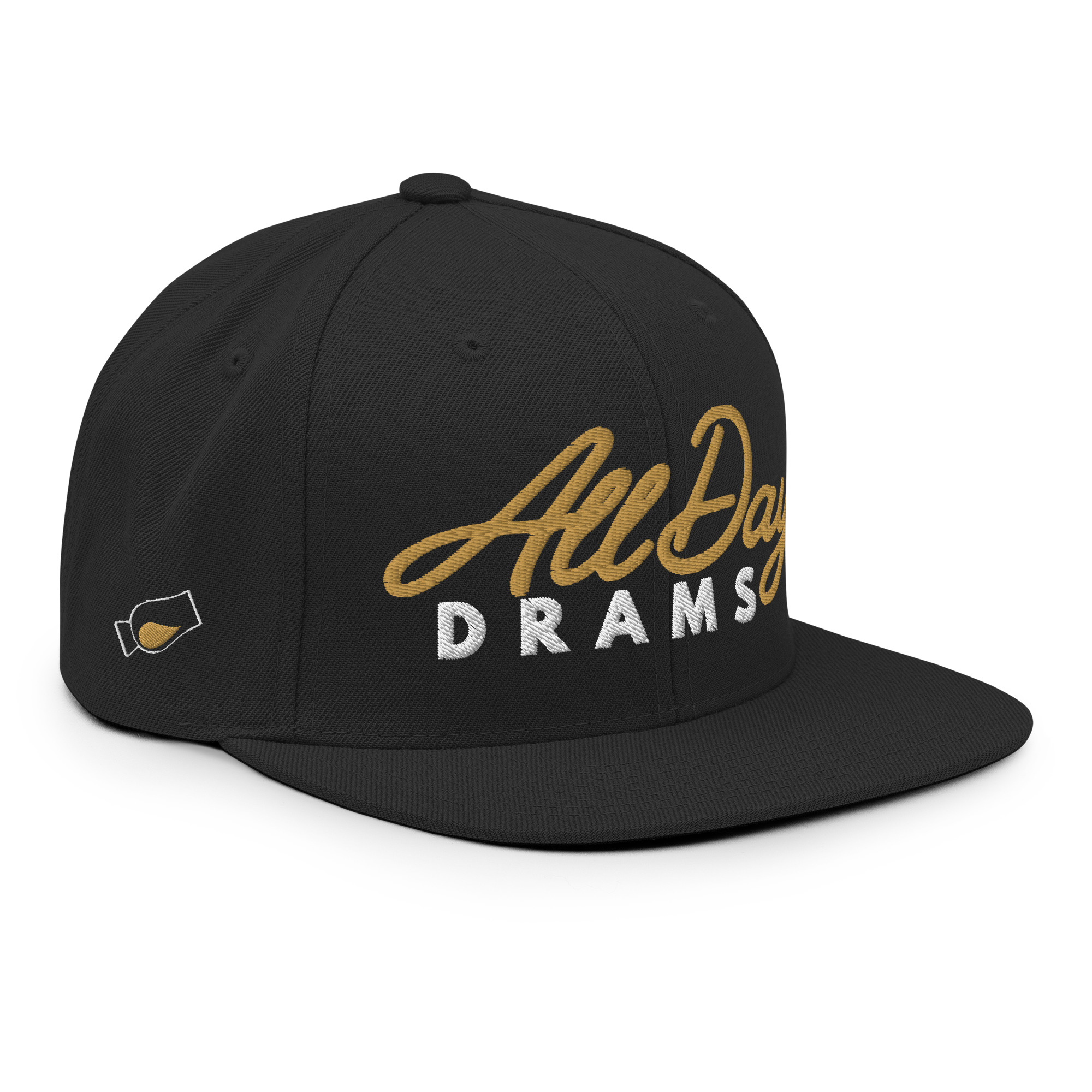 "All Day Drams" Snapback Hat | Embroidered Whisky Cap