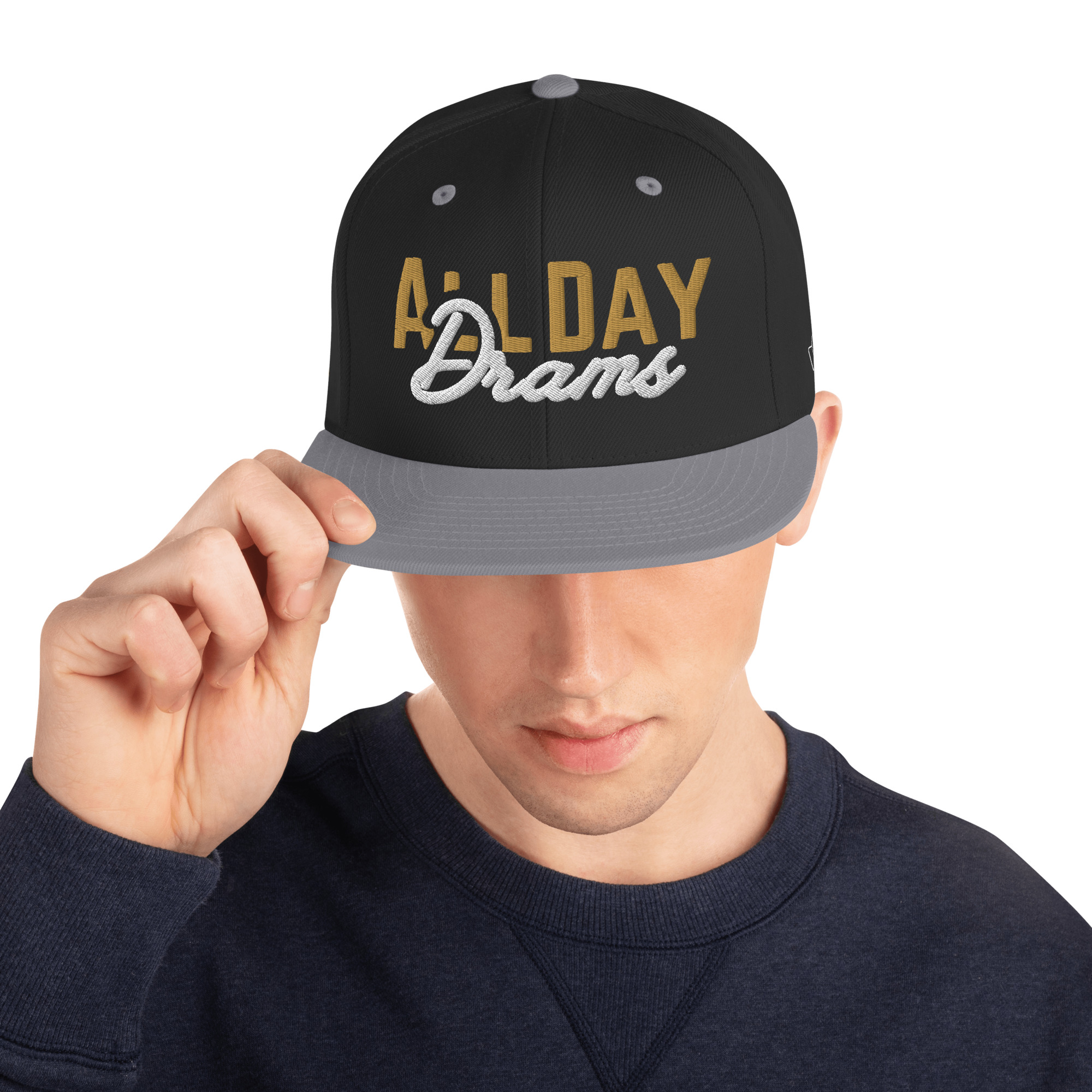 "All Day Drams" Snapback Hat | Embroidered Whisky Cap - Image 12