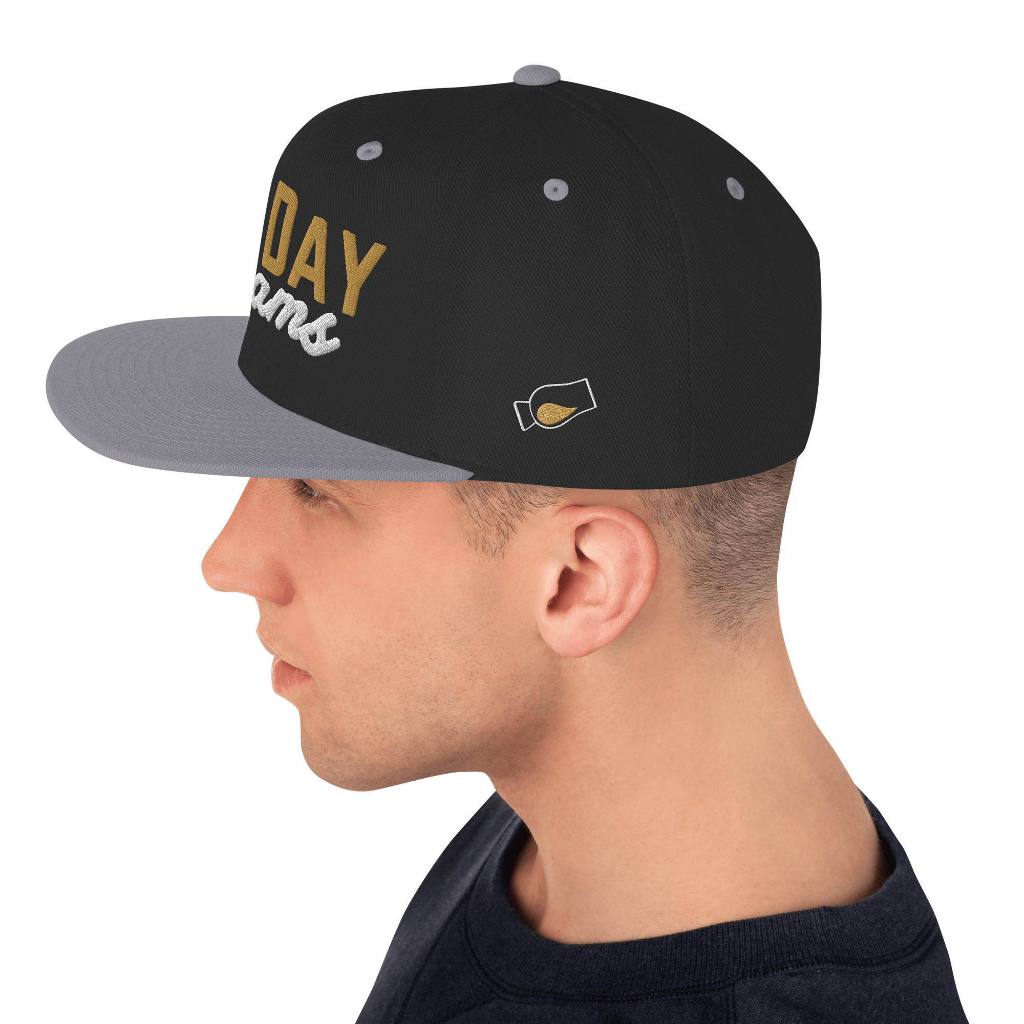 "All Day Drams" Snapback Hat | Embroidered Whisky Cap - Image 14