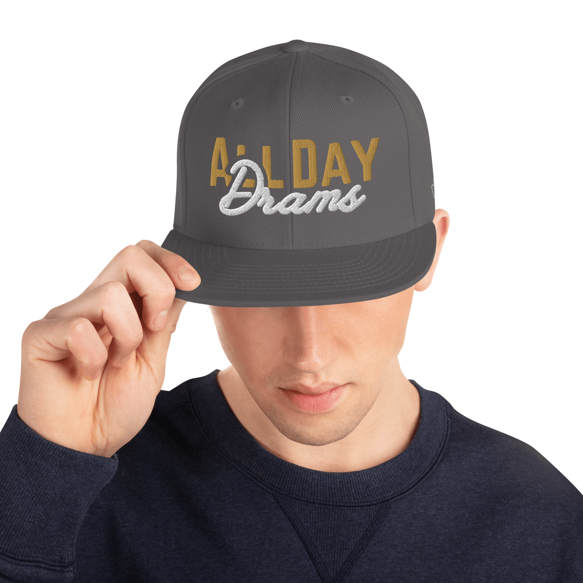 "All Day Drams" Snapback Hat | Embroidered Whisky Cap - Image 40