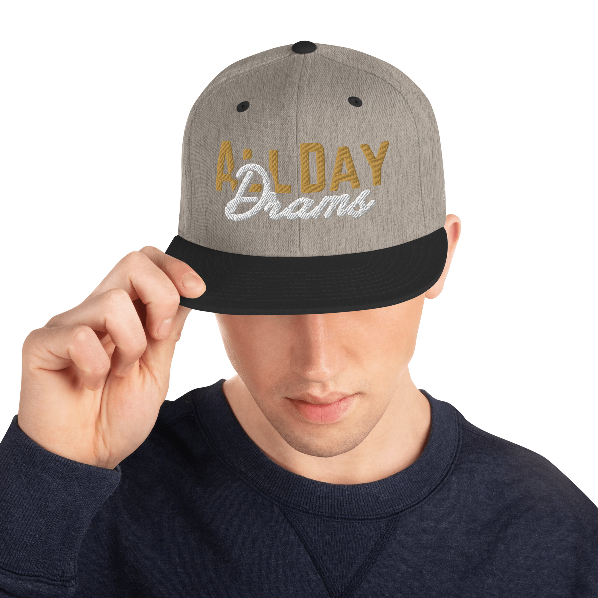 "All Day Drams" Snapback Hat | Embroidered Whisky Cap - Image 44
