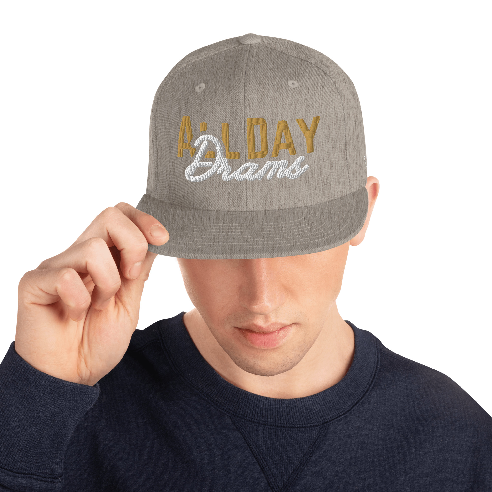 "All Day Drams" Snapback Hat | Embroidered Whisky Cap - Image 48