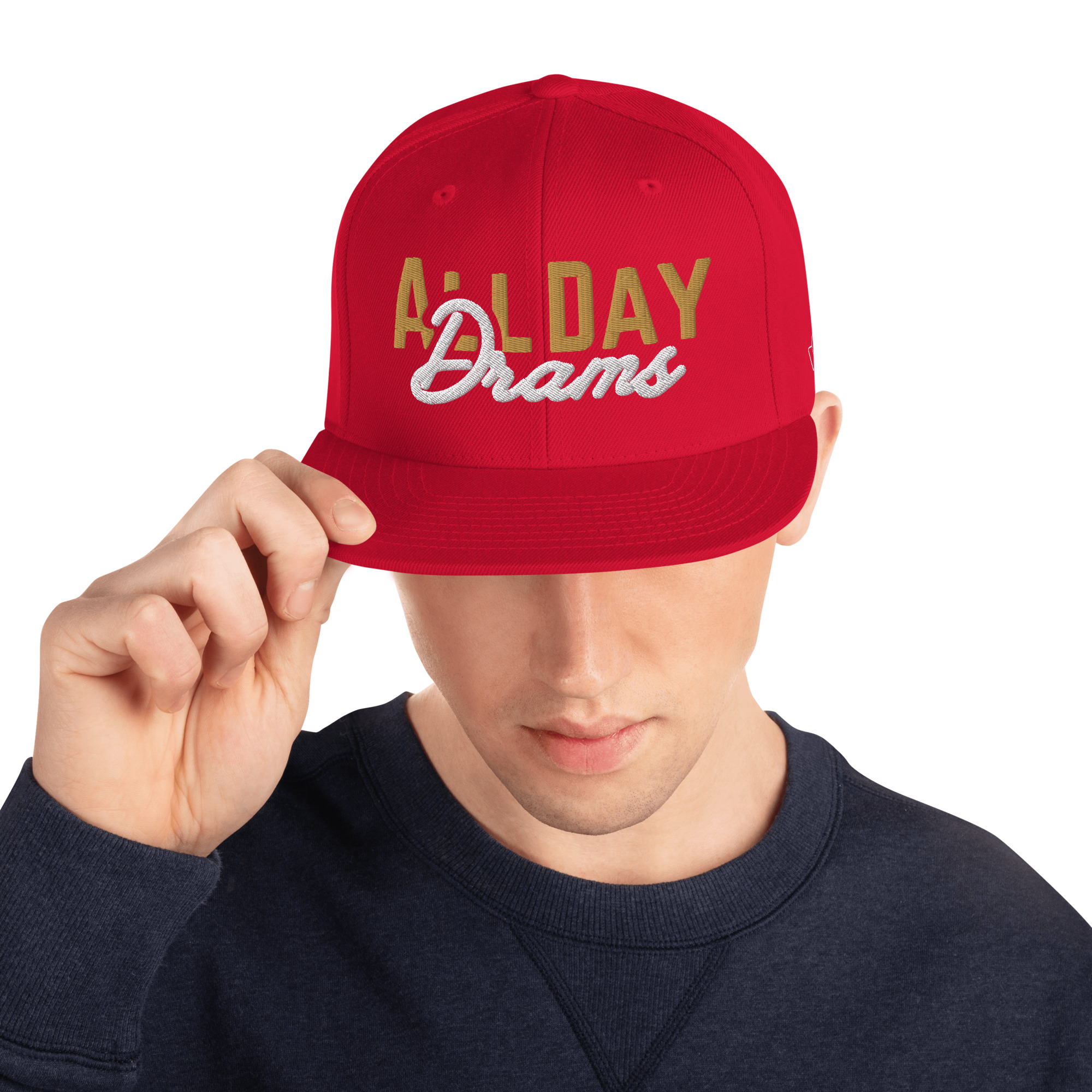 "All Day Drams" Snapback Hat | Embroidered Whisky Cap - Image 32