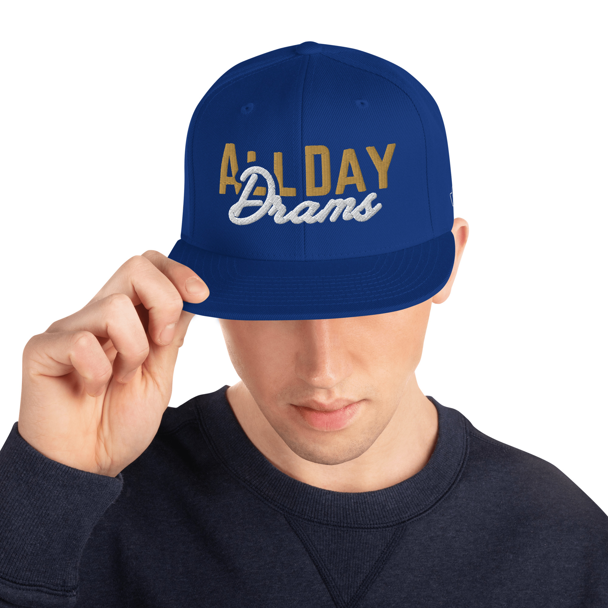 "All Day Drams" Snapback Hat | Embroidered Whisky Cap - Image 20