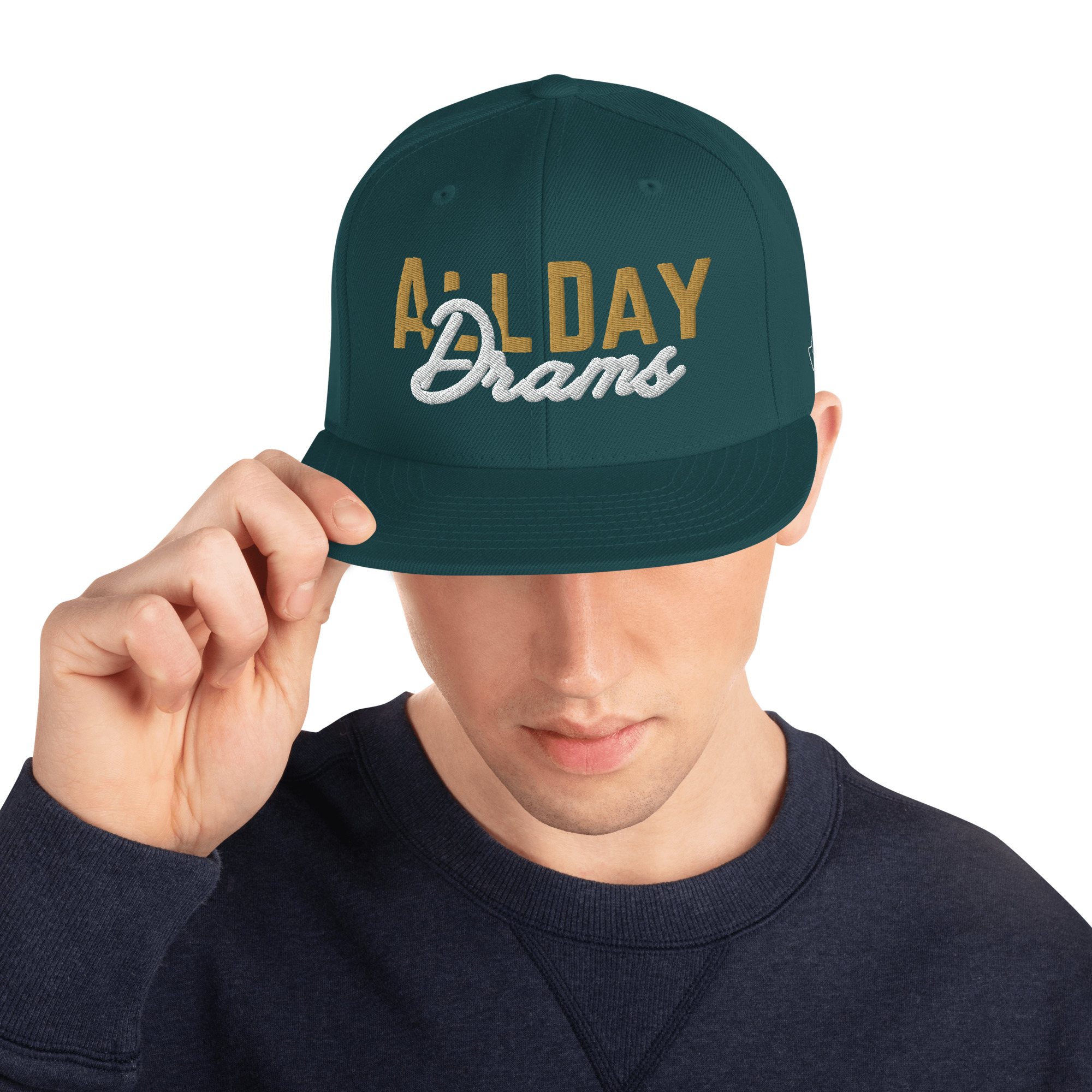 "All Day Drams" Snapback Hat | Embroidered Whisky Cap - Image 28