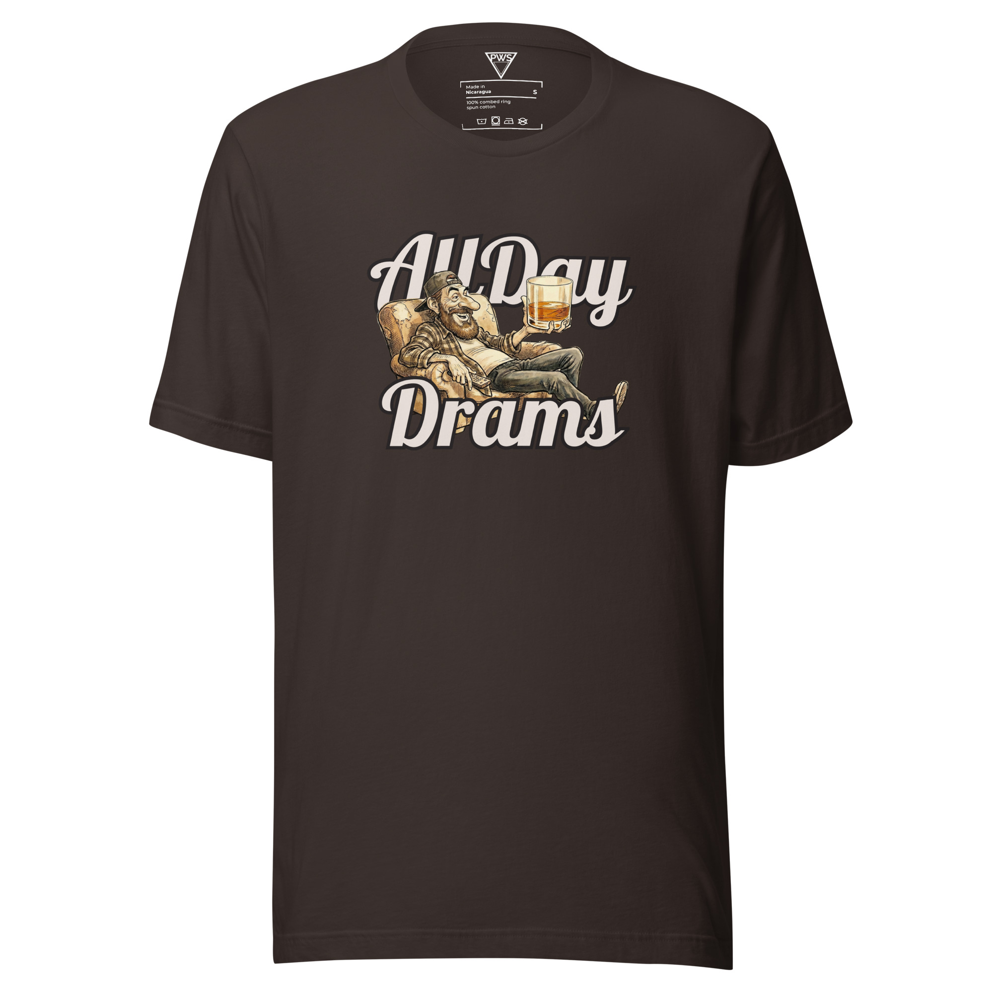 "All Day Drams" T-Shirt | Soft Cotton Whisky Graphic Tee